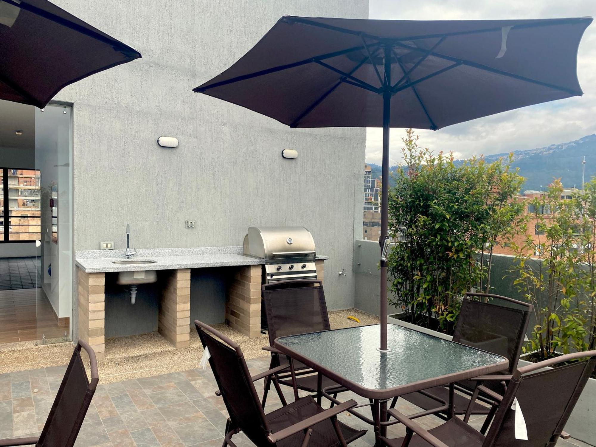 Loft De Lujo En Bbq Rooftop Gym Bogotá